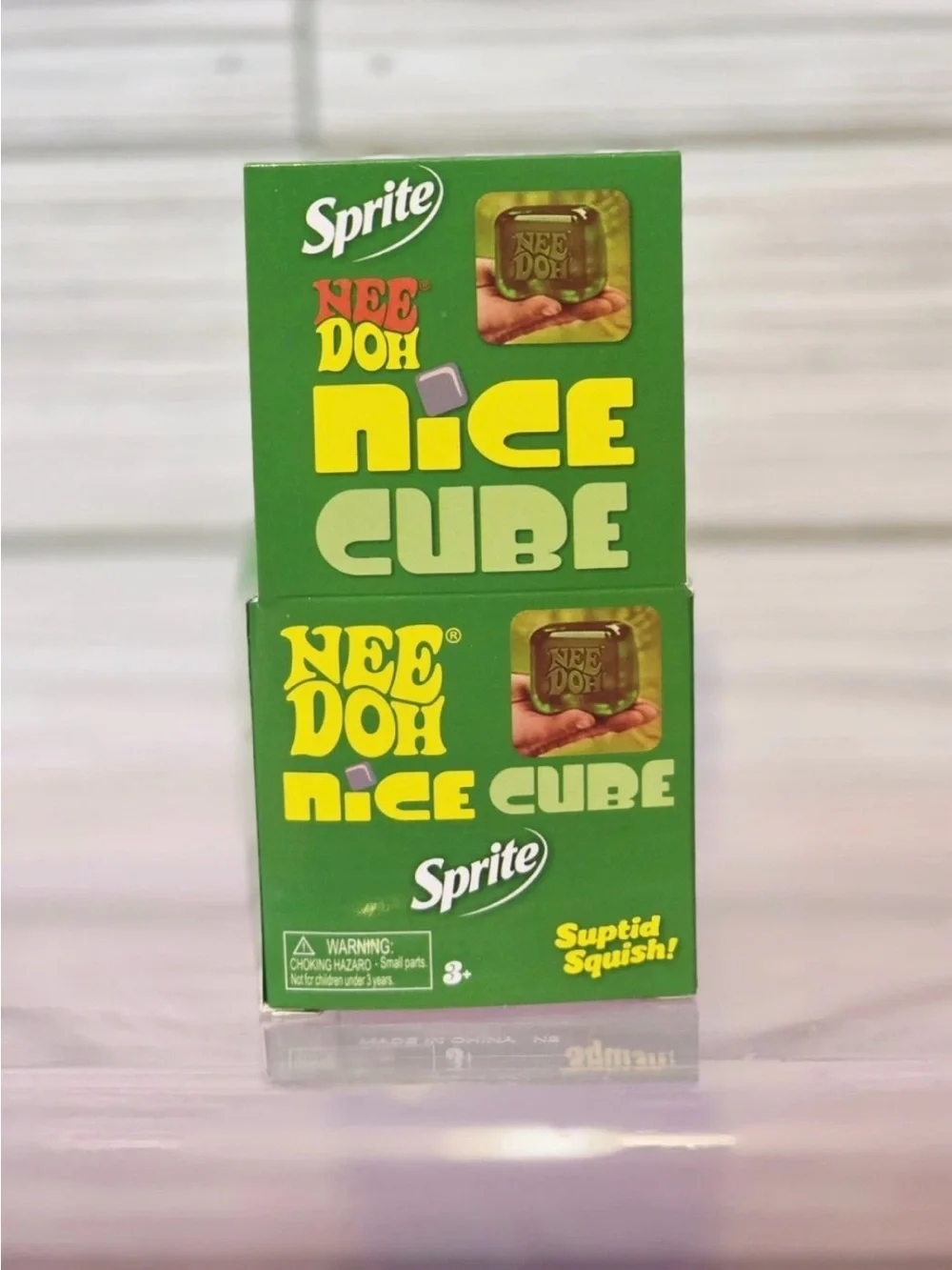 Nee Doh Sprite Nice Cube Green Squeeze Ball Super Squid Squish  Stress Relief